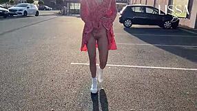 Hot latina exhibitionist flashes dress panties small tits masturbates wet pussy on public bus