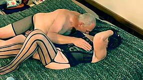 granny princess leia deepthroats han solo cock while fingering herself hungrily