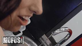 linda del sol's glove-washed cock lust leads to sink-pounding passion