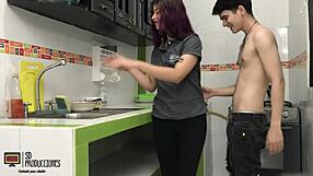 man my stepsis has such a great pussy i love fucking her alone in the kitchen