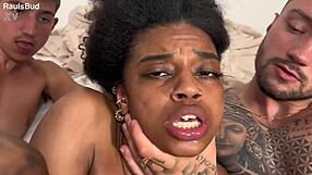 double penetration wrecks this ebony college teen slut!