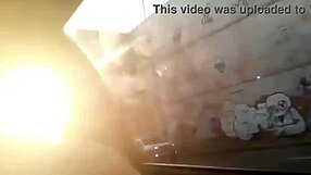 Car ride turns into big cock creampie with cute Brazilian milf flashing her huge clit pussy