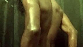 Oiled muscular bodybuilder strokes massive bbc monster cock solo