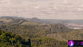 alexis crystal begs boys to take her shaved pussy in sensual mmf threesome with double penetration