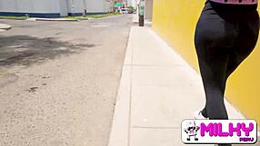 latina beauty bends over begging boss to fuck her tight pussy for the job
