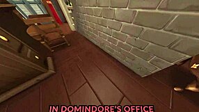 At Domindores office, Gobbywarts teaches sims 4 harry potter sexcraft with sloppy blowjobs and rough pussy licks