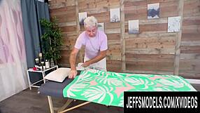 Fat Blonde Babe Curvy Mary Skips Massage for Pussy Licking Orgasm!