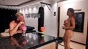 drinking with sexy stepmom convinced to fuck tight pussy creampie luna oliveira inside needy slut