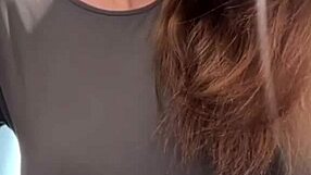 stepmom massages her milky natural tits to a shaking orgasm on webcam