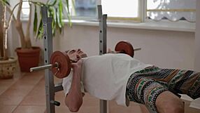 Tall teen face sits pussy grinds dick deep creampie gym pov rough