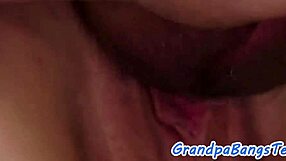 Busty Eurobabe Teen Bent Over Doggystyle Missionary Fucked Deep by Old Grandfather Big Tits Action