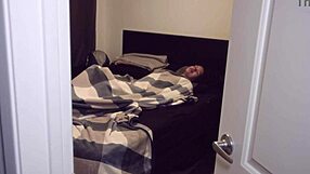 Damn, angel santana chokes on cock while masturbating hard!