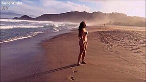 i check out fantastic scenes from brazil's prettiest nudist beach with cute outdoor teens