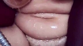 Latina babe shakes big ass in bath before anal pounding