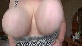 wanna see these big gorgeous natural tits on chubby milf swing and bounce up close?