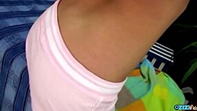 Before tight asshole stretched dirty brunette simone deepthroats cock joyfully!