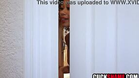 Ebony Wife's Muscular Black Stud Fills What Cuck Hubby Can't