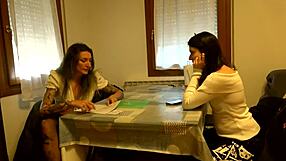 Laura in Leather Boots Gloves Fucks Masked Edon Strapon Doggystyle!