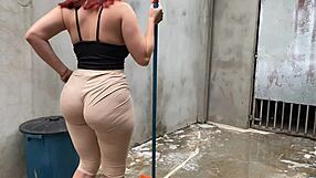 Bet you can't resist grabbing this massive latina prostitute's ass passing by voyeur style