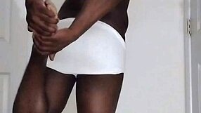 first masturbation since august in tight white underwear spreading wide open