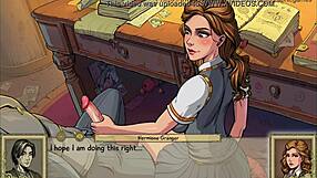 Innocent Hermione Granger Gives Teacher Handjob in Skirt – Hentai Parody Twist?
