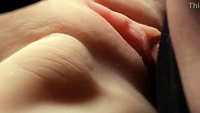 Double Penetrate Cute Fuck Doll's Shaved Wet Pussy Closeup