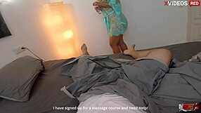 Stepmom Massage Blowjob Leads to Pussy Fuck Anal Creampie