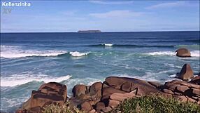 i check out fantastic scenes from brazil's prettiest nudist beach with cute outdoor teens