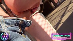 yes i yank panties aside and ram deep into her from behind homemade wifebucket!