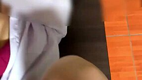 argentinian fitness model spreads legs wide for boss's hard missionary pounding