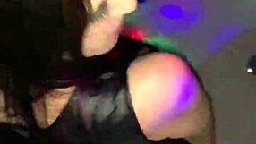 WOW SEXY LATINA POUNDS HUGE COCK HARD right in the crowded BAR!