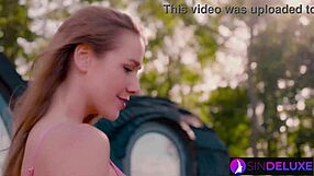 alexis crystal begs boys to take her shaved pussy in sensual mmf threesome with double penetration