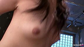 Hard Double Creampie MMF 3some for Cute Petite Japanese Teen in JAV