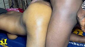 Pato's Curvy Ebony with Juicy Big Tits Oiled Up for Intense Fuck Interview Casting