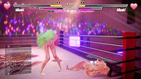 Lesbians Finger Pussies Kiss Masturbate Squirt in Fierce Battle 12