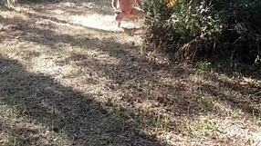 Esclave f humiliated in garage then taken outside on 2025 09 04.