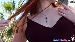 wanna see krystal kitten strip naked outdoors and bare her petite redhead tits and pussy?