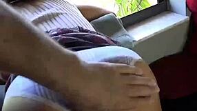 Stepdaughter Stuck In Window Begs Daddy To Pound Her Tight Holes Hard