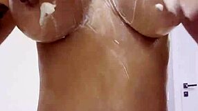 hey monika, why pose naked smearing cream on those big pierced tits and butt?