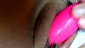 curvy latina with braces masturbates juicy tight pussy using remote control flamingo vibrator in bedroom