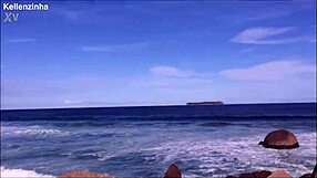 i check out fantastic scenes from brazil's prettiest nudist beach with cute outdoor teens