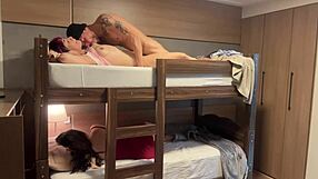 sharing a big cock with latina skinny slut gaping shaved pussy