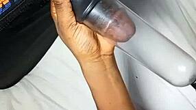 Beautiful black teen deepthroats spits on my throbbing cock