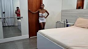 Borboletinha Screams as Dotado Pounds Her Ass Backstage with Facial Cumshot!