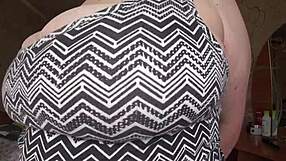 wanna see these big gorgeous natural tits on chubby milf swing and bounce up close?