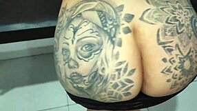 GORGEOUS COLOMBIAN LATINA TATS DEEPTHROATS SWALLOWS FACIAL CUMSHOT!