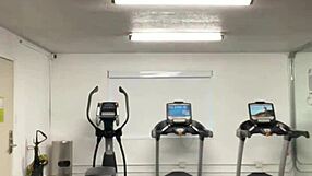 black bodybuilder works out neck and shoulders outdoors for college ladies