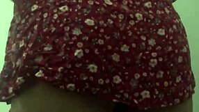 secret upskirt peek on neighbor leads to wild latina pounding