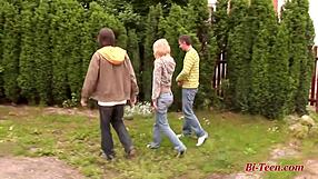 Young Bisex Teens Go Boy-Boy-Girl Wild!