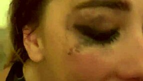 TOILET PISS WHORE gulps down hot CUM filling every sloppy hole!